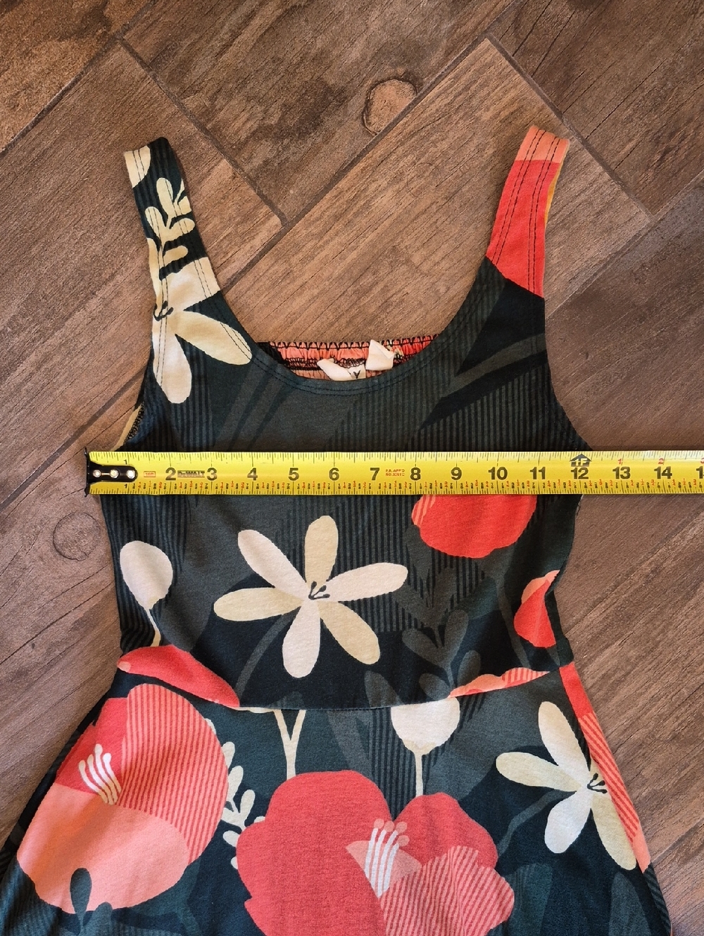 XXS/XS Happy Earth 100% Organic Cotton Sleeveless Lily Midi Dress|Paradise - Picture 11 of 13